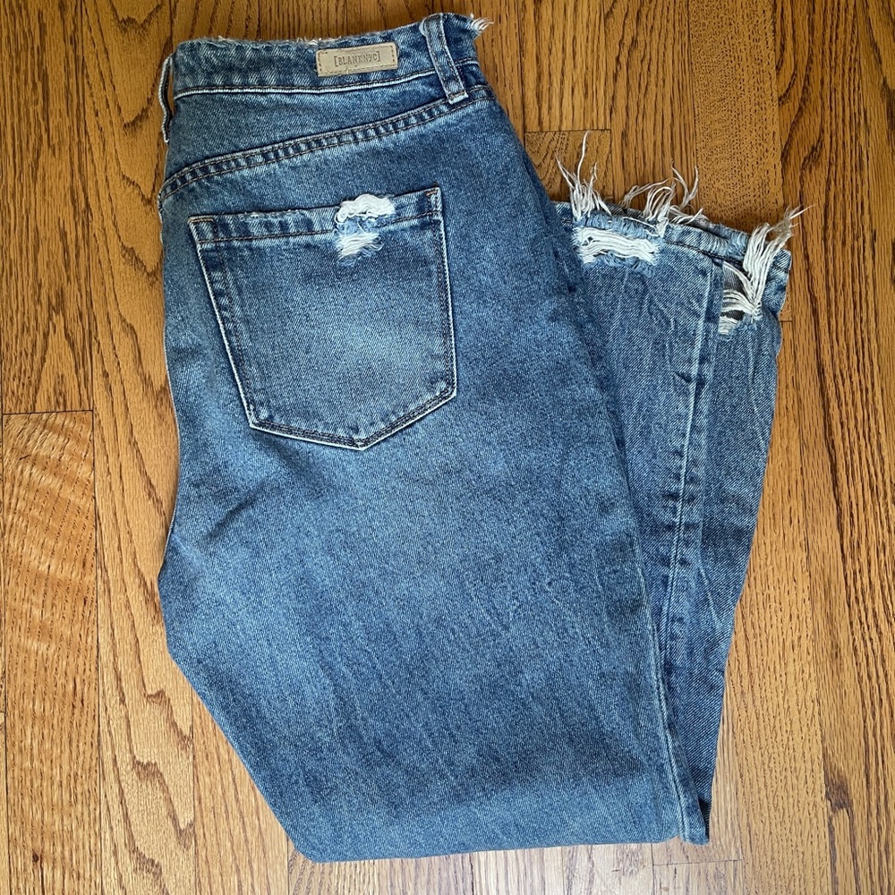 Blank NYC Blue Denim Madison Crop